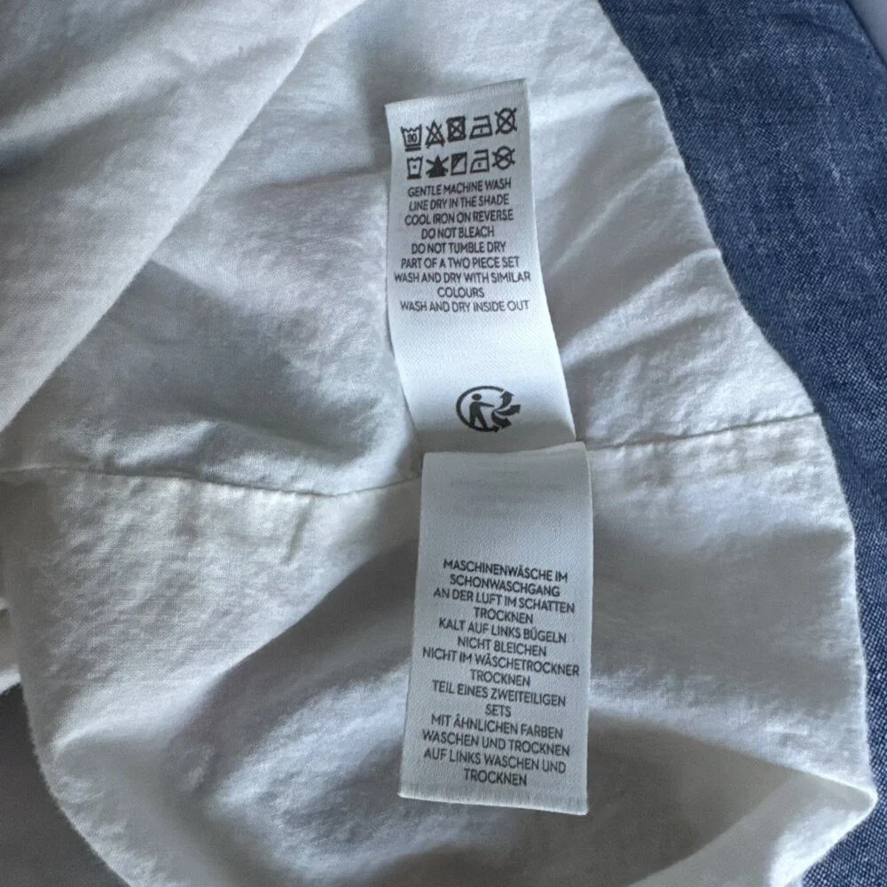 Mini Boden Spring Summer Floral Linen Cotton Dress Lined Size 6-7 Year - Picture 8 of 8